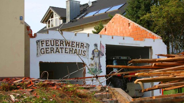 Abriss des "alten" Gerätehaus